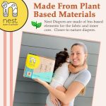 Nest Baby Diapers, Size 1, 7-13 lbs. (28 Count) Disposable Premium Diapers for Newborn Babies, Gentle Plant-Based Materials, Fragrance-Free - Image 3